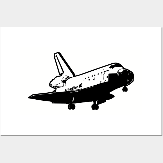 US Space Shuttle Landing Wall Art by tribbledesign